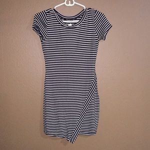 Striped Short Sleeve Dress